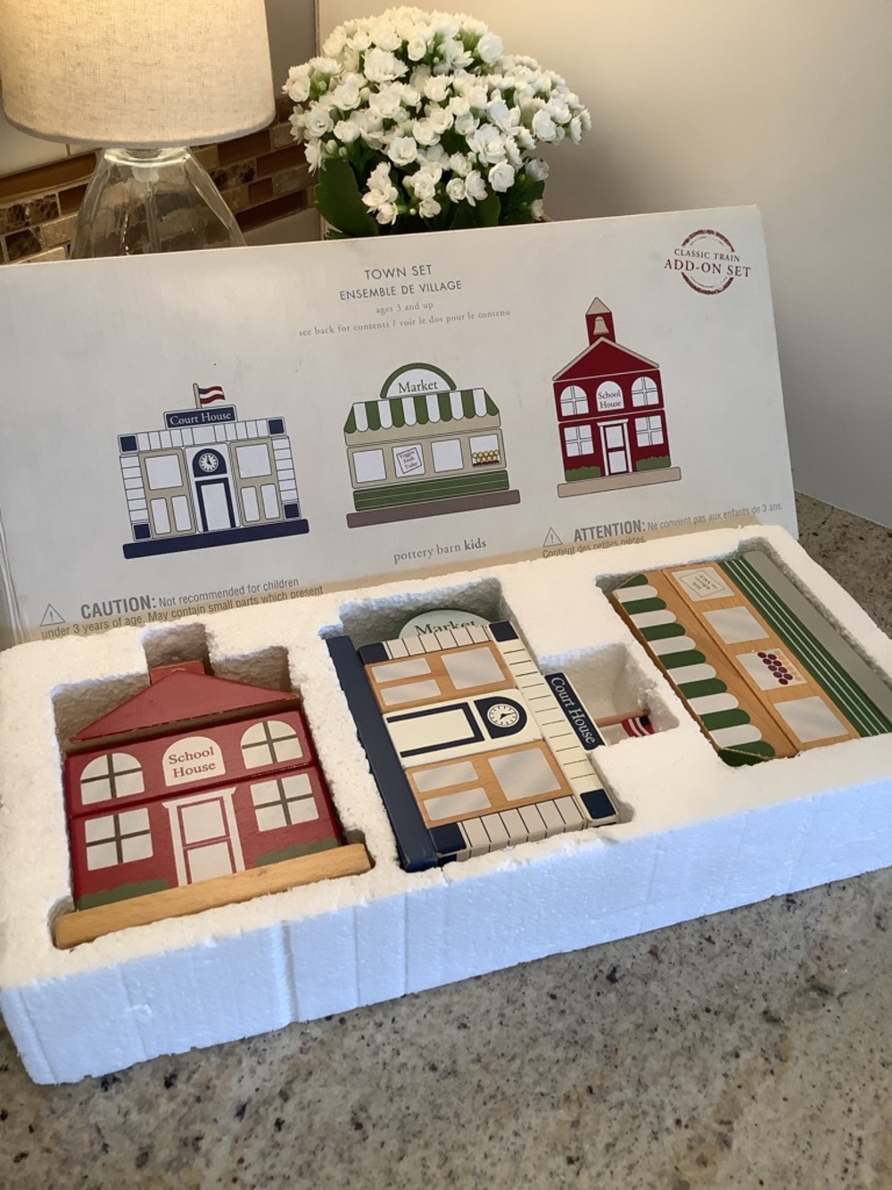 Pottery Barn Kids Wooden Town Add-On Set for Train